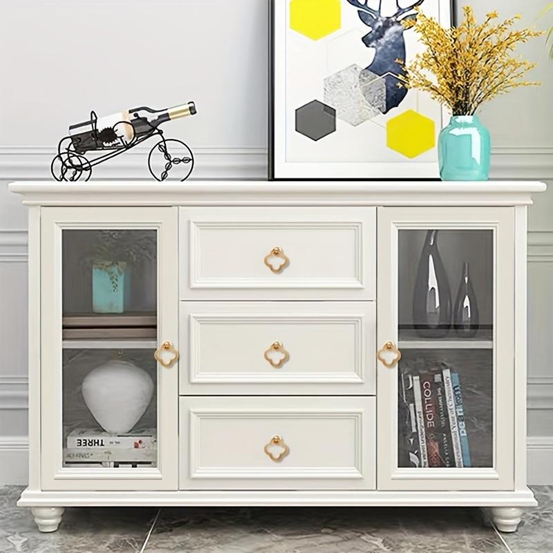 4/8pcs Cabinet Knobs, Zinc Drawer Knobs, Dresser Knobs for Doors, Closets, Dressers, Cabinets, Modern Style Decorative Pulls with Screws, Gold Color
