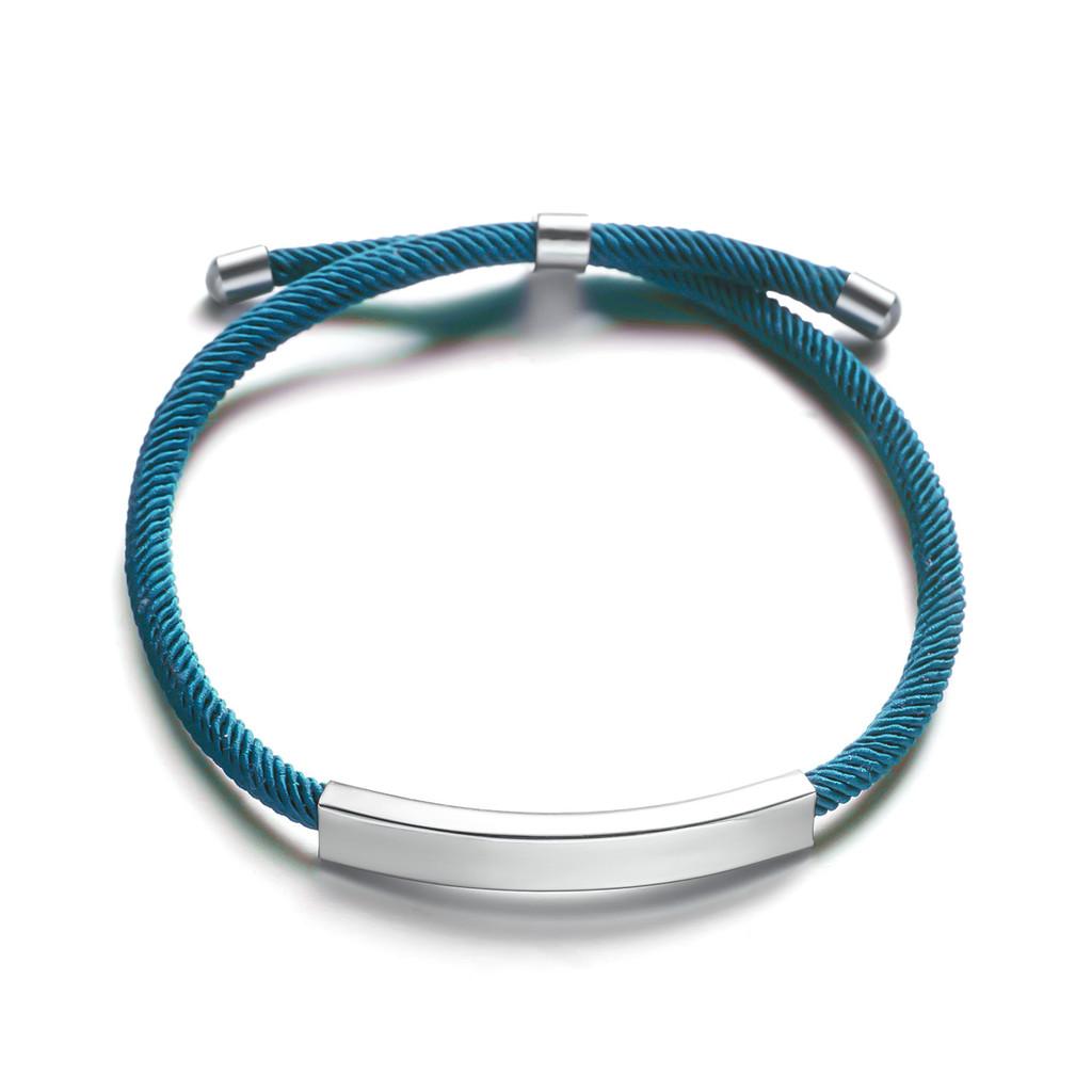 European Style Handmade Steel Wristband With Short Phrases For Gift Giving