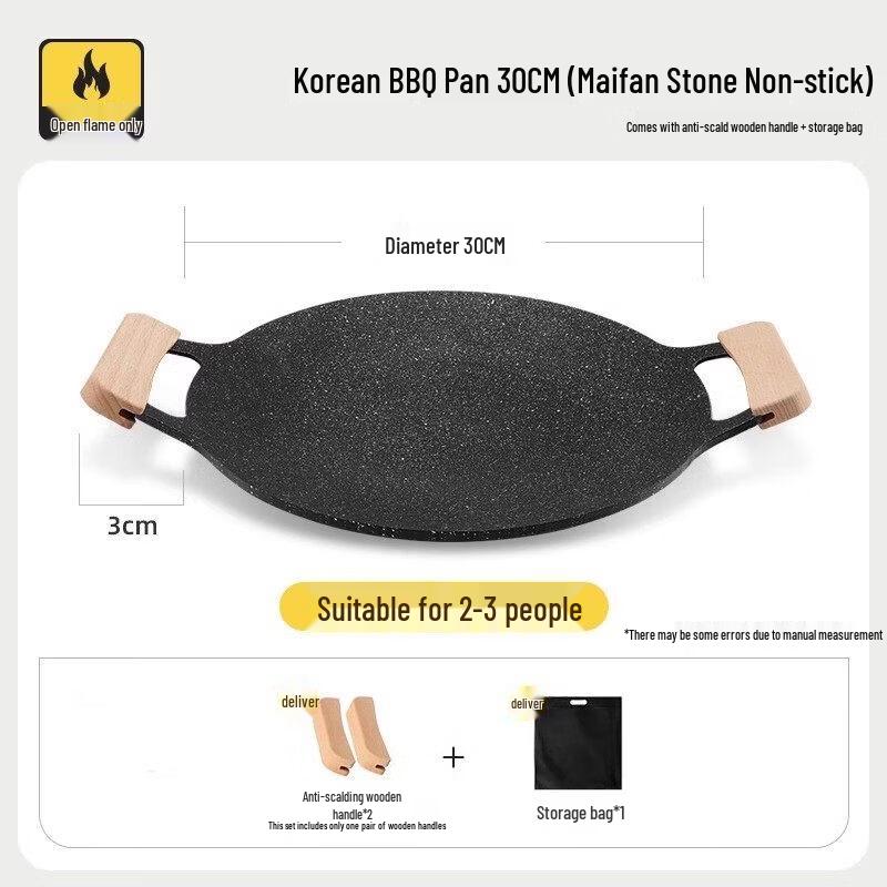 ZISIZ Korean Style Camping & Induction Grill Pan