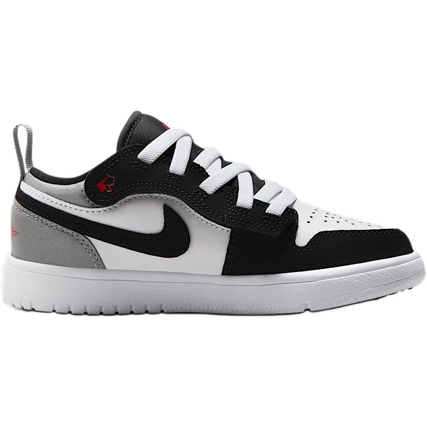 Air Jordan 1 Low ALT SE PS White Black Matte Silver Kids Sneakers Fire-Red IB3885-106