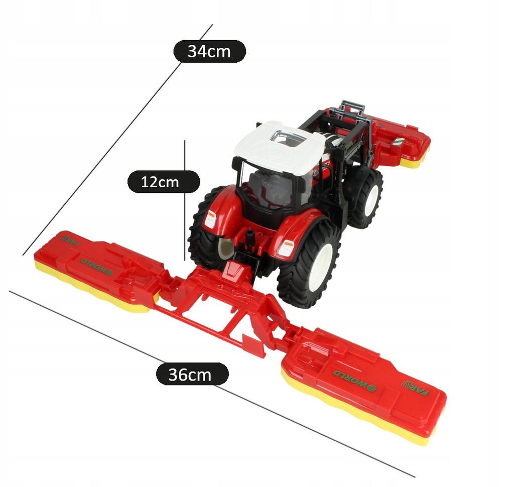 [PACZB] Zdalnie Sterowany Traktor LED z Kosiarkami Trawnikowymi Z3241
