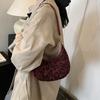 Autumn Leopard Print Beautiful Shoulder Armpit Bag Retro Personality Casual Temperament Portable Crescent Bag