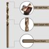 50 st Kobolt M35 HSS Metallborr Höghastighetsstål Twistborrsats Verktyg Högkvalitativt Handverktyg 1mm 1.5mm 2mm 2.5mm 3mm