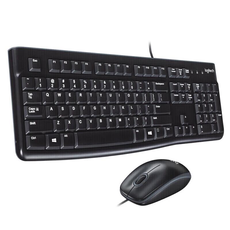 Logitech MK120 Wired Keyboard and Mouse Combo with Mouse Pad
