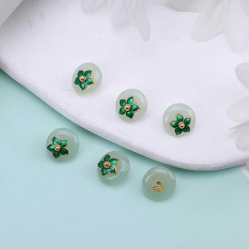 Retro Jade Green Pi Xiu Pendant Charm for Hanfu - DIY Handmade Jade Button Bracelet Accessory