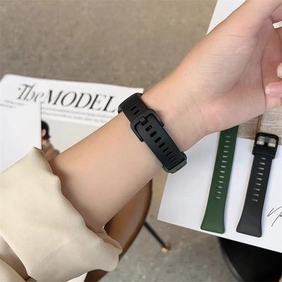 Pulseira de substituição para huawei band 7 silicone macio pulseira acessórios relógio inteligente pulseira para huawei banda 7 correa