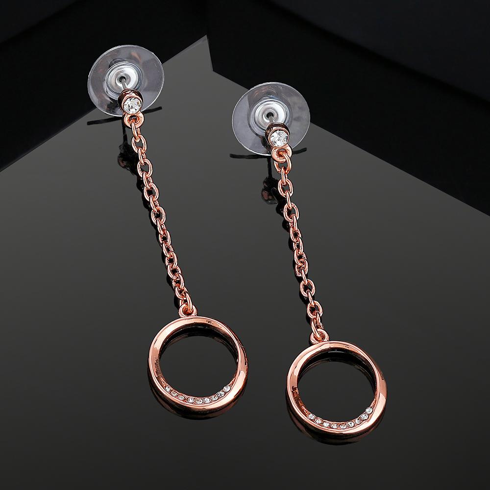 

Круглые серьги с подвесками Estele с родиевым покрытием для женщин