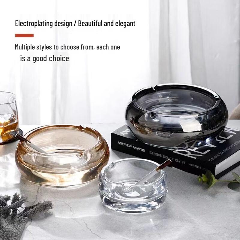 Flavinmci Crystal Glass Ashtray