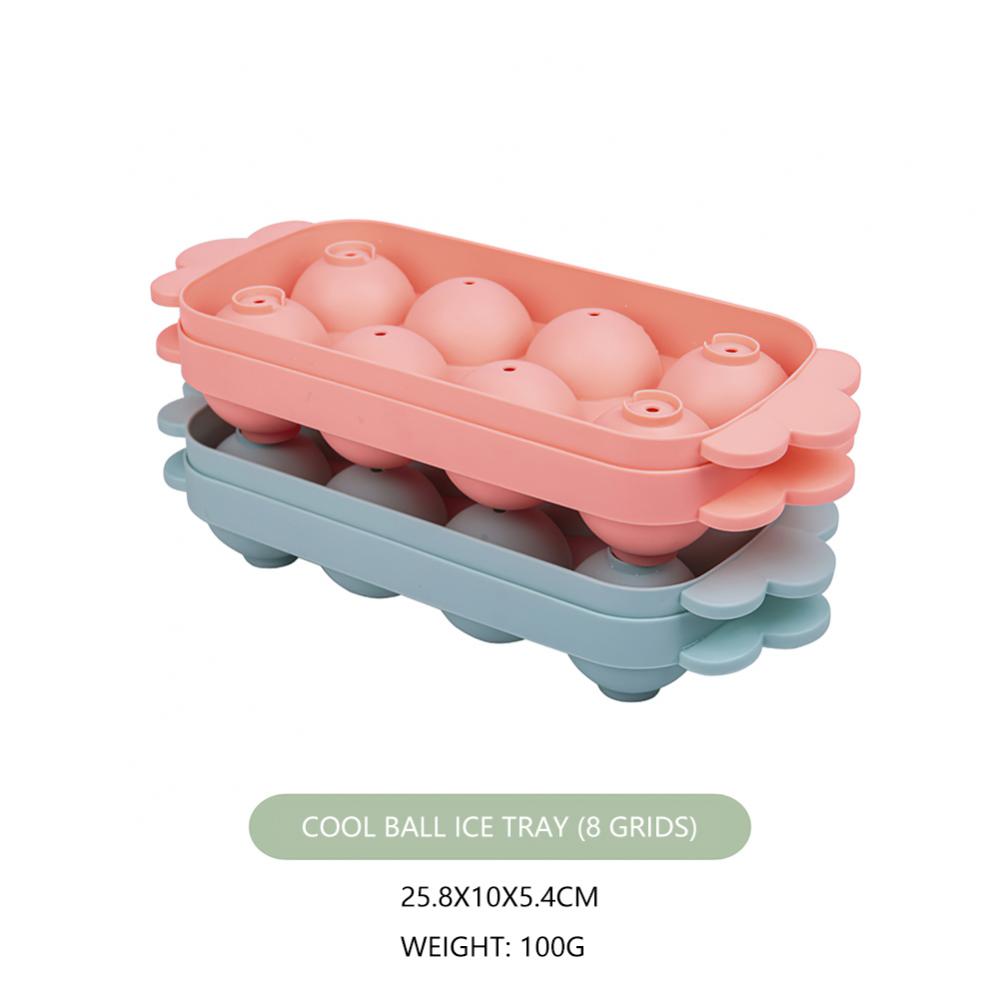 Ice Box Sanitary High Quality Material Spherical Ice Lattice Mold Easy To Demoulde Fall-proof Random Color Covered R