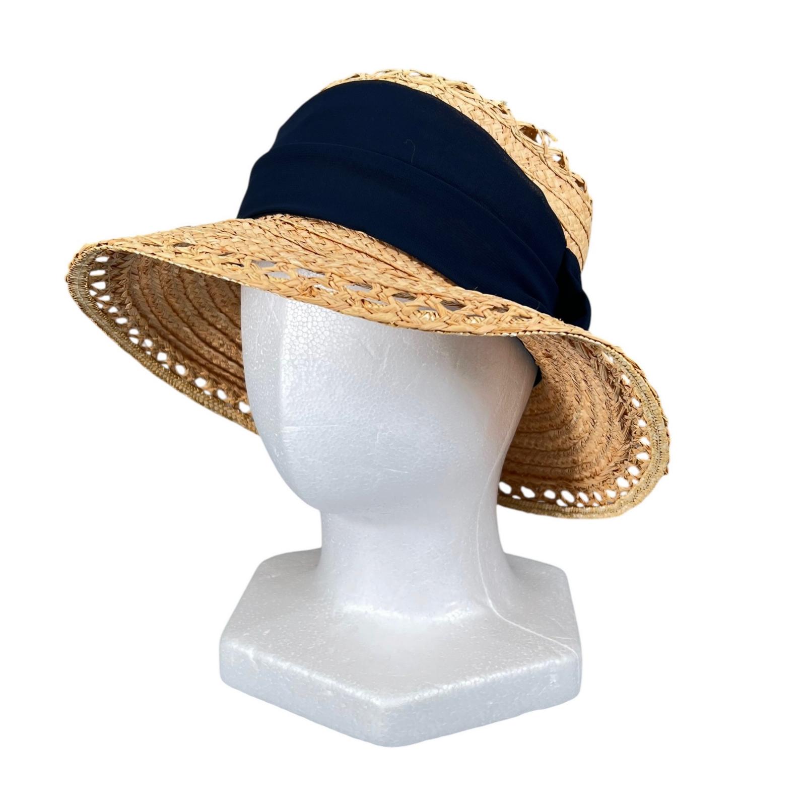 Balaironoboshi  ribbon hat beige Women Straw hat used