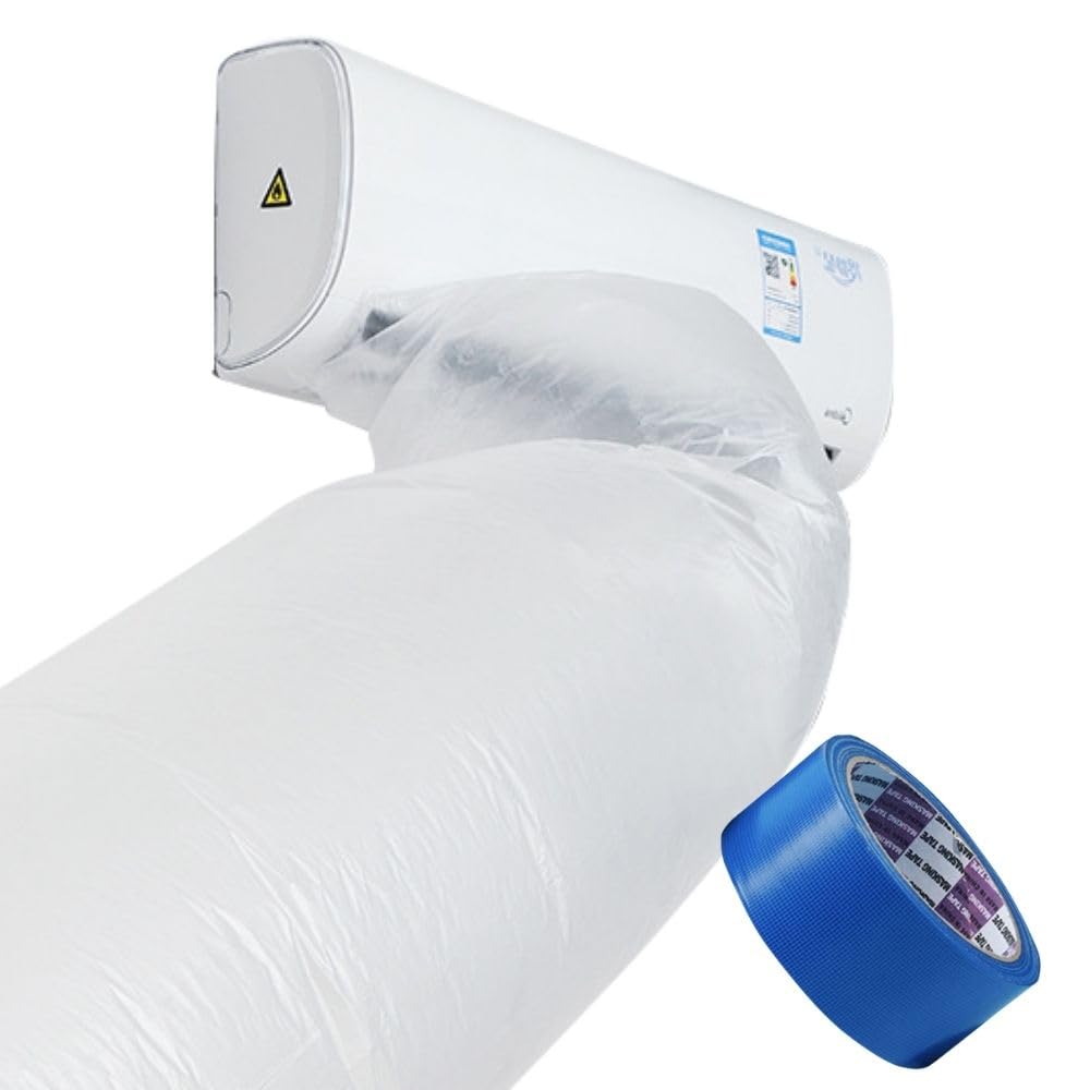 

PLEAVIT Air Conditioner Blower Hose, Energy-Saving Ventilation Duct with Masking Tape (12m, White)