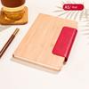 Wood Grain Business Office Notepad PU Leather Cover Diary New A5 Notebook  Office School Supply