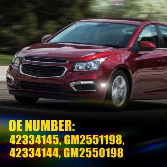 2x Front Bumper Side Marker Lights White LED For 2011-2015 Chevrolet Cruze EOOK