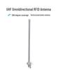 UHF 360° Omnidirectional External RFID Reader/Writer 8dBi Gain Stick Antenna, 915M