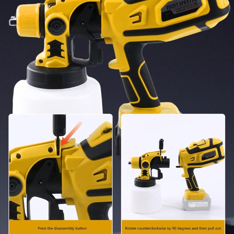 Paint Sprayer HVLP Electric Sprayer Paint Guns, 650W, 3 Nozzles,Paint Sprayer for House Painting, Home Interior