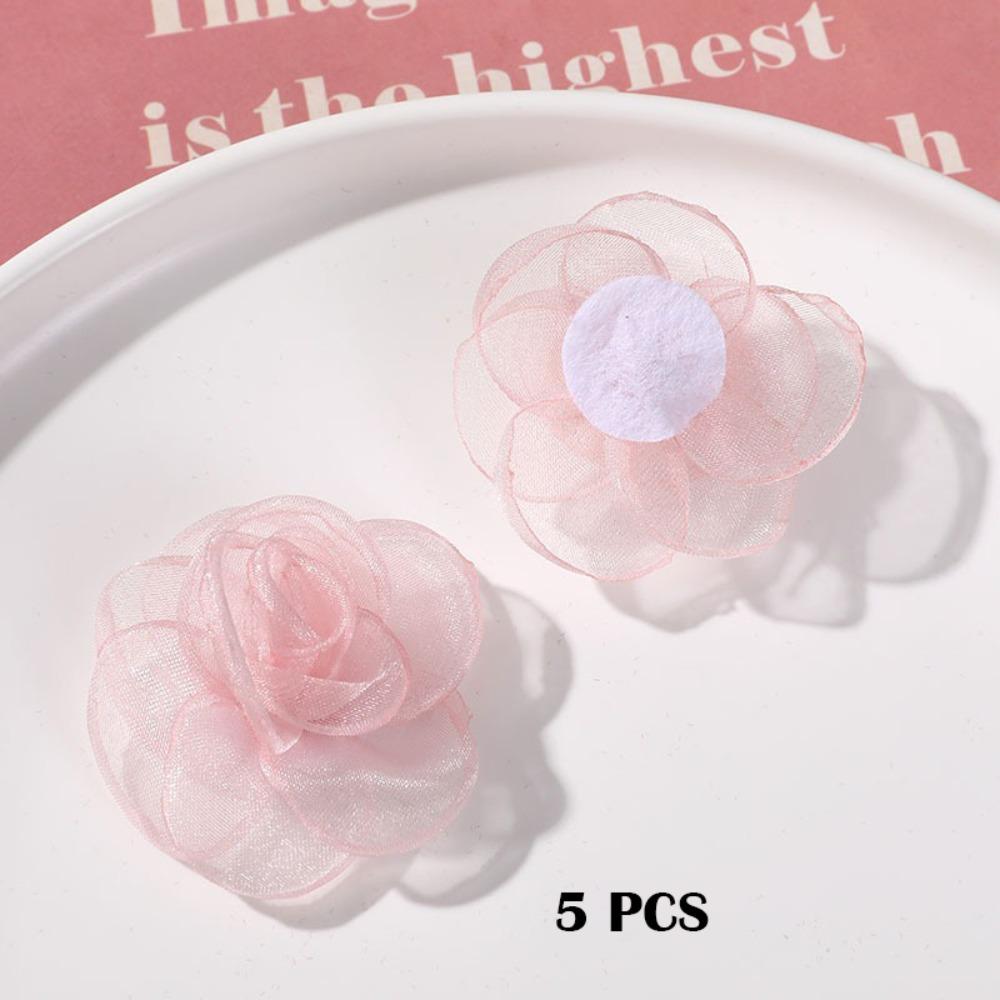 5 pcs Weaving Mesh Earring Material Handmade Clothing Accessories New Hair Clip Accessory