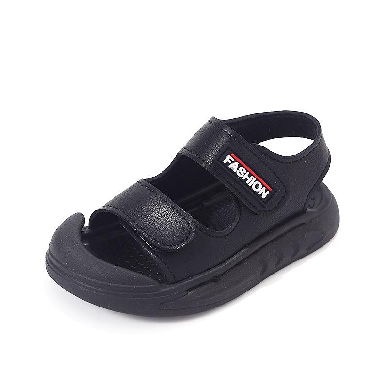 

Корейські закриті сандалі 2026 року для дітей, вік 2-6 років, м яка підошва, захист від ударів, ідеально для літніх пляжних розваг 24 чорний