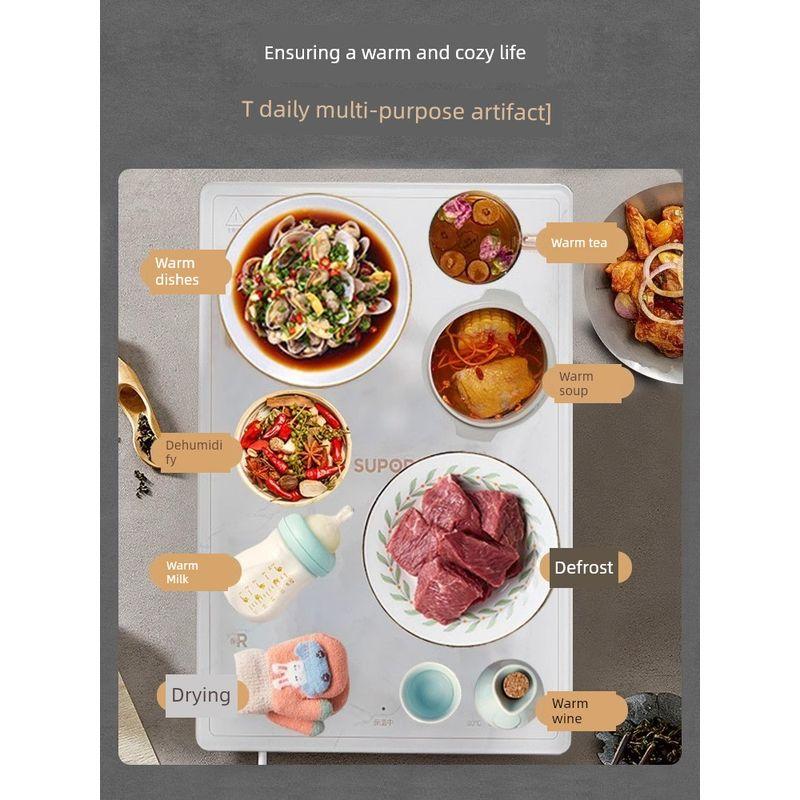 Supor Warming Plate for Home Use, Multifunctional Hot Dish Warming Board, Insulation Pad, Winter Dining Table Food Heating Gadget, New Model