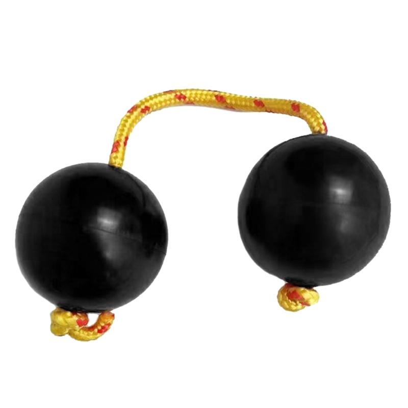 Aslatuas Rhythmic Balls Sets Music Egg Shaker Rattle Double Gourd Drum Balls Set