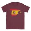 Spain Map Tshirt Unisex Vintage 100 Cotton Tee Shirt O Neck Short Sleeve T Shirts Birthday Present Tops