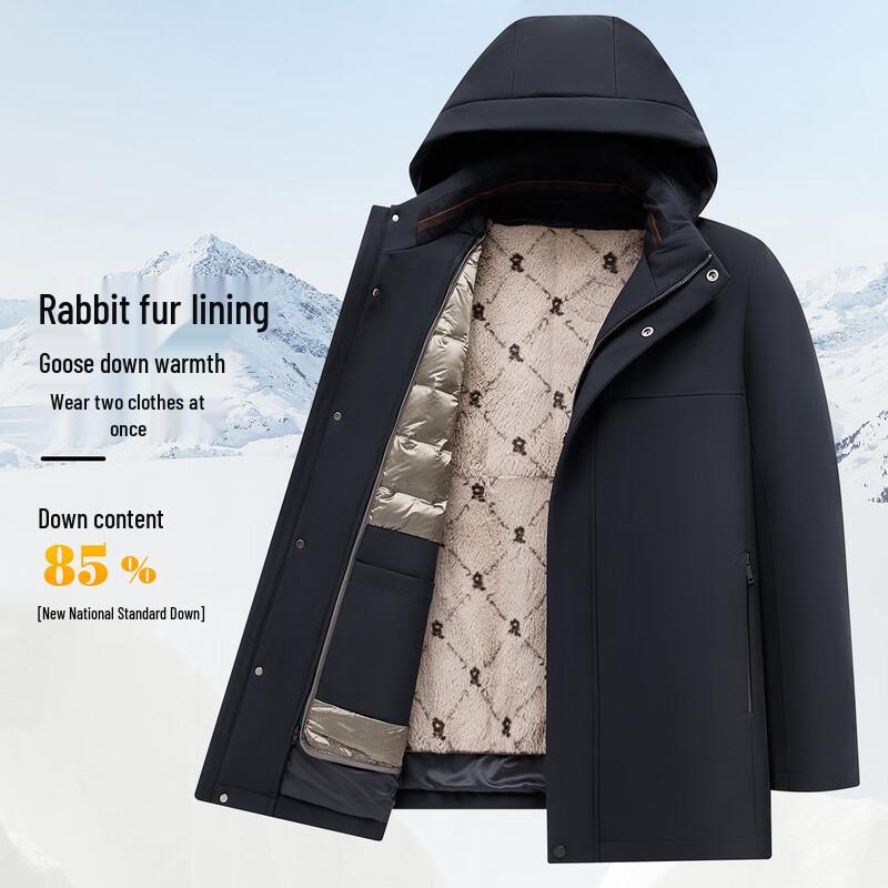 

Мужская зимняя парка MONTAGUT со съемной подкладкой из гусиного пуха и кроличьего меха 3XL