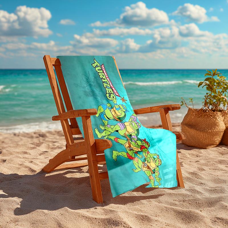 1Pc Turtles Urban Adventure Beach Towel Quick Dry Multiuse For Beach Pool Gym Yoga Home Travel Christmas Halloween Xmas Gift S1861