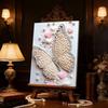 DIY Pearl Painting Set Butterfly Pattern Home Decoration Handmade Sticky Diamond Creative Canvas Pearl Art Painting Crafts Perfect Gift