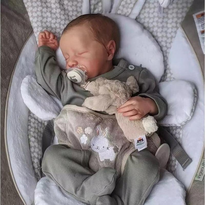 45 CM/17 inch Reborn Doll Full Body Soft Vinyl Simulation Baby Doll reborn doll gift for family Vinyl Girl Body Reborn Doll