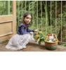 2025 Spring Strawberry Korean Toddler Girls' Puff Sleeve Lace Collar Floral Top