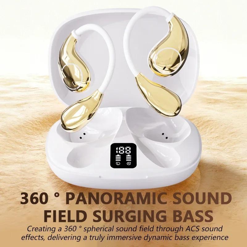 Lenovo TA320 OWS Bluetooth 5.4 Drahtlose Kopfhörer TWS In-Ear 400mAh Akku Überwältigender Surround-Sound Ergonomisch Designte Kopfhörer