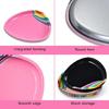 Colorful Nail Tools Storage Tray Satinless Steel Jewelry Dish Tray,Makeup Cosmetic Organizer Trinket Tray Nail Supplies