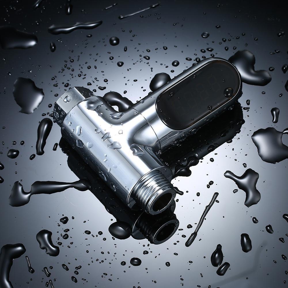 LED Display Water Meter Digital Shower Thermometer Bath Temperature Monitor High Accuracy Shower Bathroom Accessory
