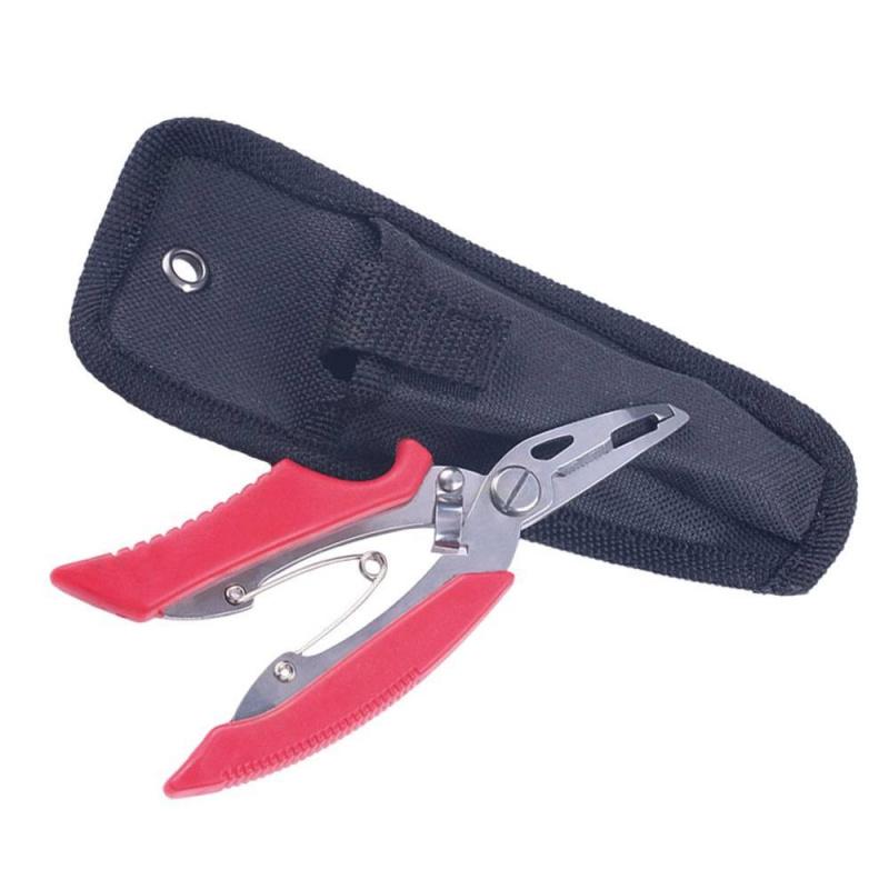 1PCS Stainless Steel Fishing Pliers Multifunctional Curved Mouth with Lure Cut Line Tool Luer Cutter for Angling