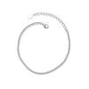 Luxury Real 925 Sterling Silver Fashion Simple Dazzling CZ Chain Bracelets For Women Wedding Fine S925 Jewelry DA1715