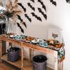 Baccessor Halloween Table Runner Spooky Pumpkins Spider Web Bat Runner for Table Kitchen Dinning Table Decor for Home Farmhouse Party Fall Festival