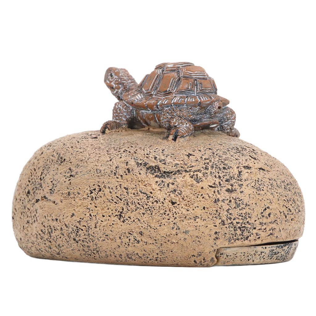 Turtle Stone Key Hider Durable Resin Cute Turtle Decor Fake Rock Key Hider Storage Box for Outside
