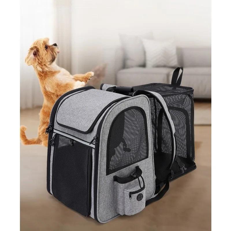 Pet Bag Double Shoulder Bag Cat Portable Breathable and Comfortable When Going Out To Expand The Large Capacity of Dog Backpack