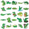 50 Crocodile Graffiti Cartoon Animal Stickers for Kids' DIY Phone Cases & Suitcases - Waterproof