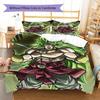 Broli Pattern Bedding,Quilt Set Quilt Cover Pillowcase Home Birthday Gift (1 * duvet cover + 2 * pillowcase, without core)