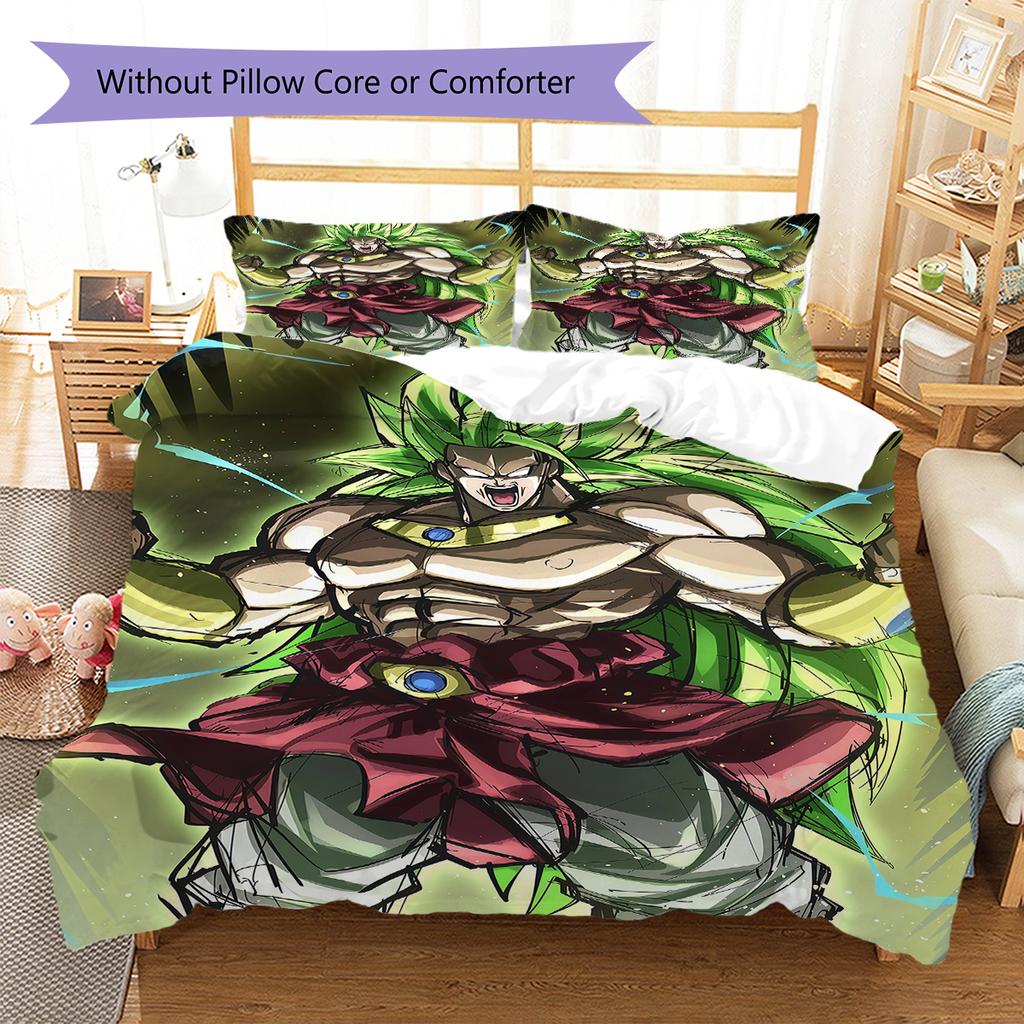 Broli Pattern Bedding,Quilt Set Quilt Cover Pillowcase Home Birthday Gift (1 * duvet cover + 2 * pillowcase, without core)