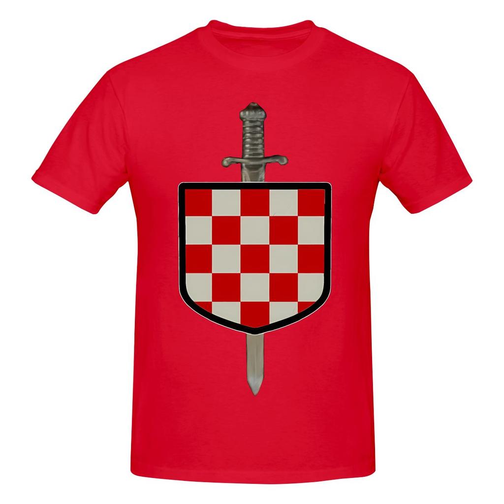 Funny Hrvatski Vitez Croatian Knight Croatia Crest Unisexs Printed TShirt Unisex T shirtUnisexga