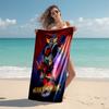 1pc UFO Robot Grendizer4 Beach Towel, Comfortable and Thick, and Swimming/Bath/Picnic/Camping Towel, Suitable for Seaside Beaches