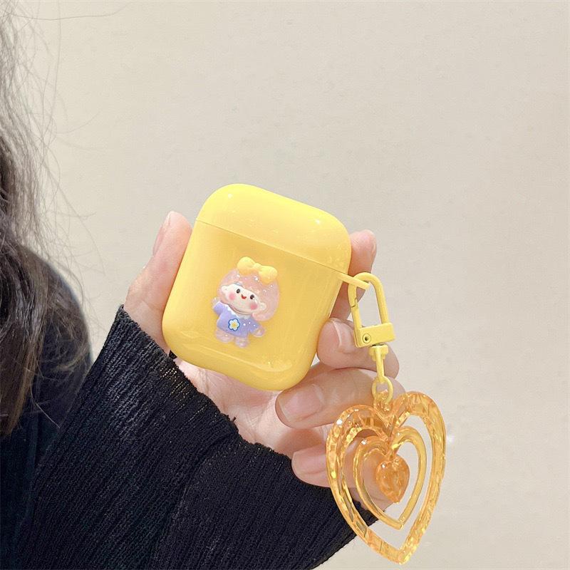 Xiaoqing Fresh Air Is Suitable For Airpodspro3 Apple Bluetooth Headset Cover Airpods1/2 Generation Soft Girl