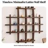 Wooden Wall Display Shelf Versatile for Reading Area, Entryway