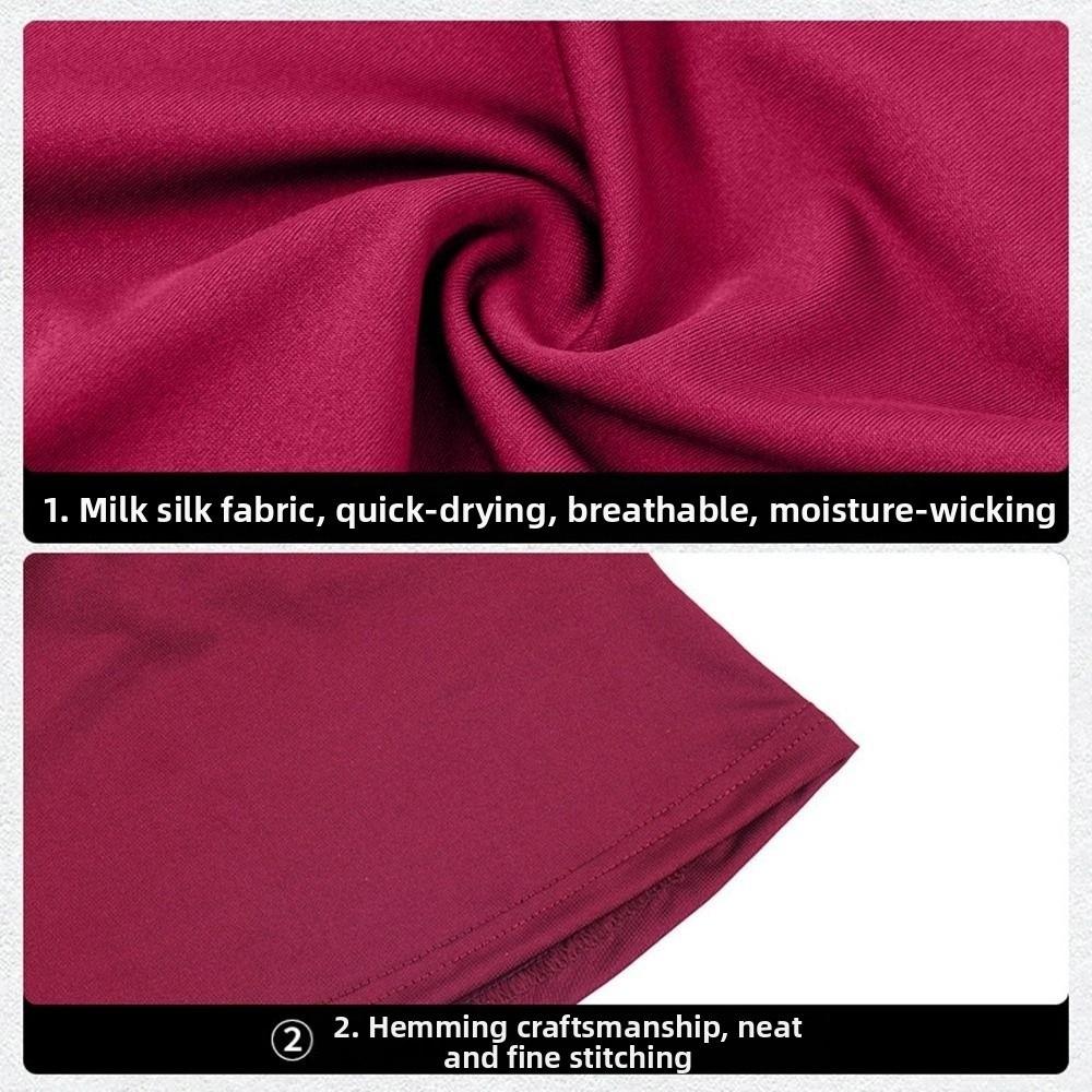 Elegant Ice Silk Women Hijab Scarf Neck Protection Sun Protection Instant Hijab Lightweight Spandex Prayer Hijab Lady