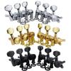6PCS/Set Chrome Guitar Locking Tuners Silver/Gold/Black Lock String Tuning Pegs