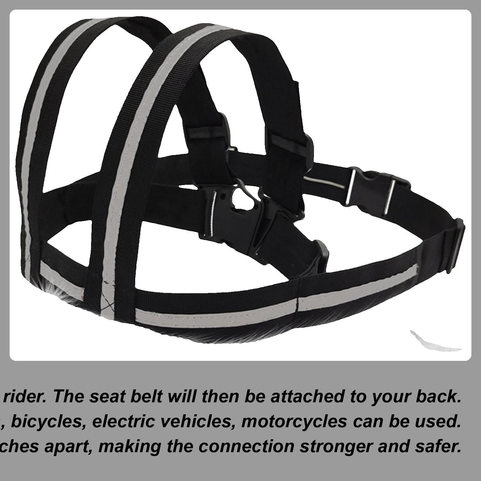 

Детская мотоциклетная страховка Регулируемый детский мотоциклетный ремень безопасности с ручками Светоотражающая полоса Автомобильная страховка безопасности CN