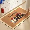 Cartoon Washroom Moisture Absorbing Oil Absorption Anti-slip Mat Household Toilet Fast-dry Foot Good Rug Bathroom Door Diatom Mud Mat