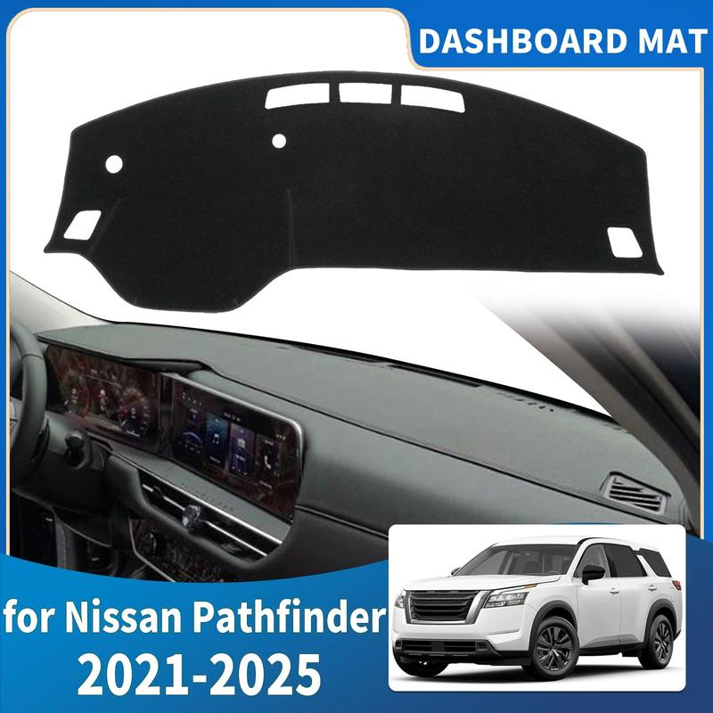 for Nissan Pathfinder R53 SL 2025- Car Accessories Dashmat Dashboard Cover Pad DashMat Sunshade Protective Carpet Leather