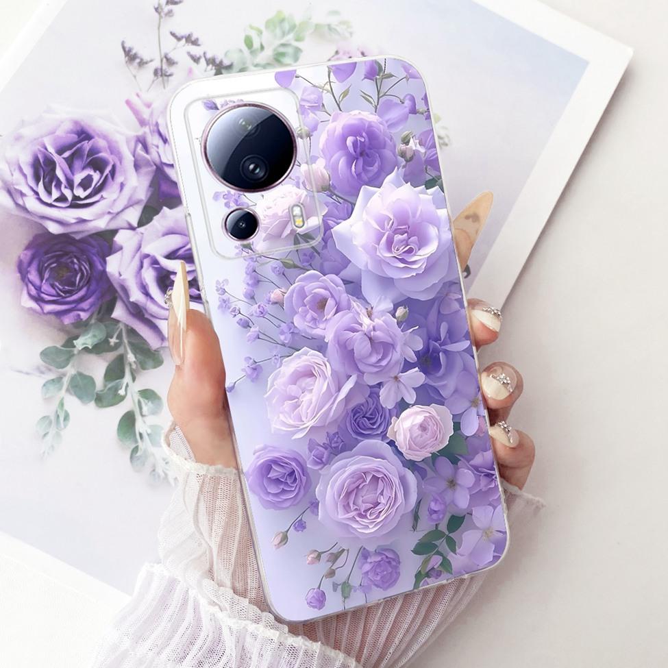For Xiaomi Civi 2 Clear Case Aesthetic Luxury Cute Fashion Butterfly Funny Painted Funda For Xiaomi Civi2 Casing 2209129SC